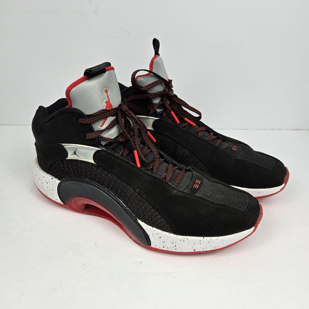 Air Jordan 35 XXXV Bred Men's Size 15 US Black/Fire Red Basketball Shoes Jumpman